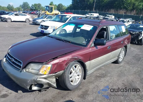 2000 Subaru Legacy Outback Awp из США, поврежденный, VIN 4S3BH6752Y7660727